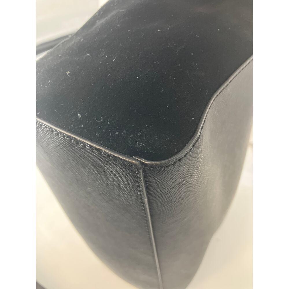 KATE SPADE MEDIUM BLACK SAFFIANO LEATHER AND VELVET HANDBAG - Picture 10 of 16